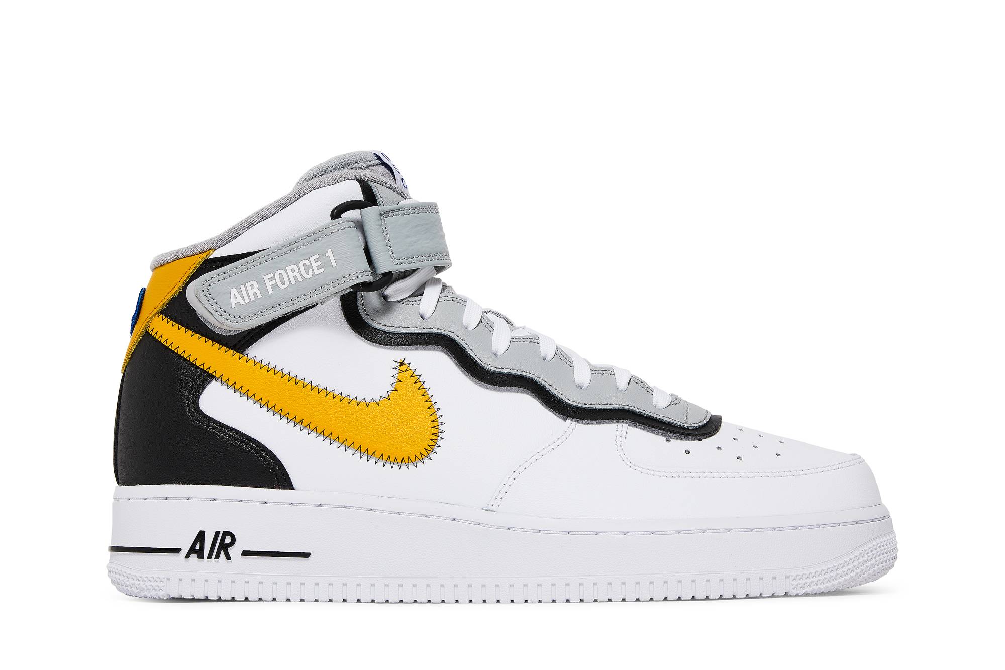 Nike Air Force 1 Mid Athletic Club White Yellow DH7451-101 Nicesnk