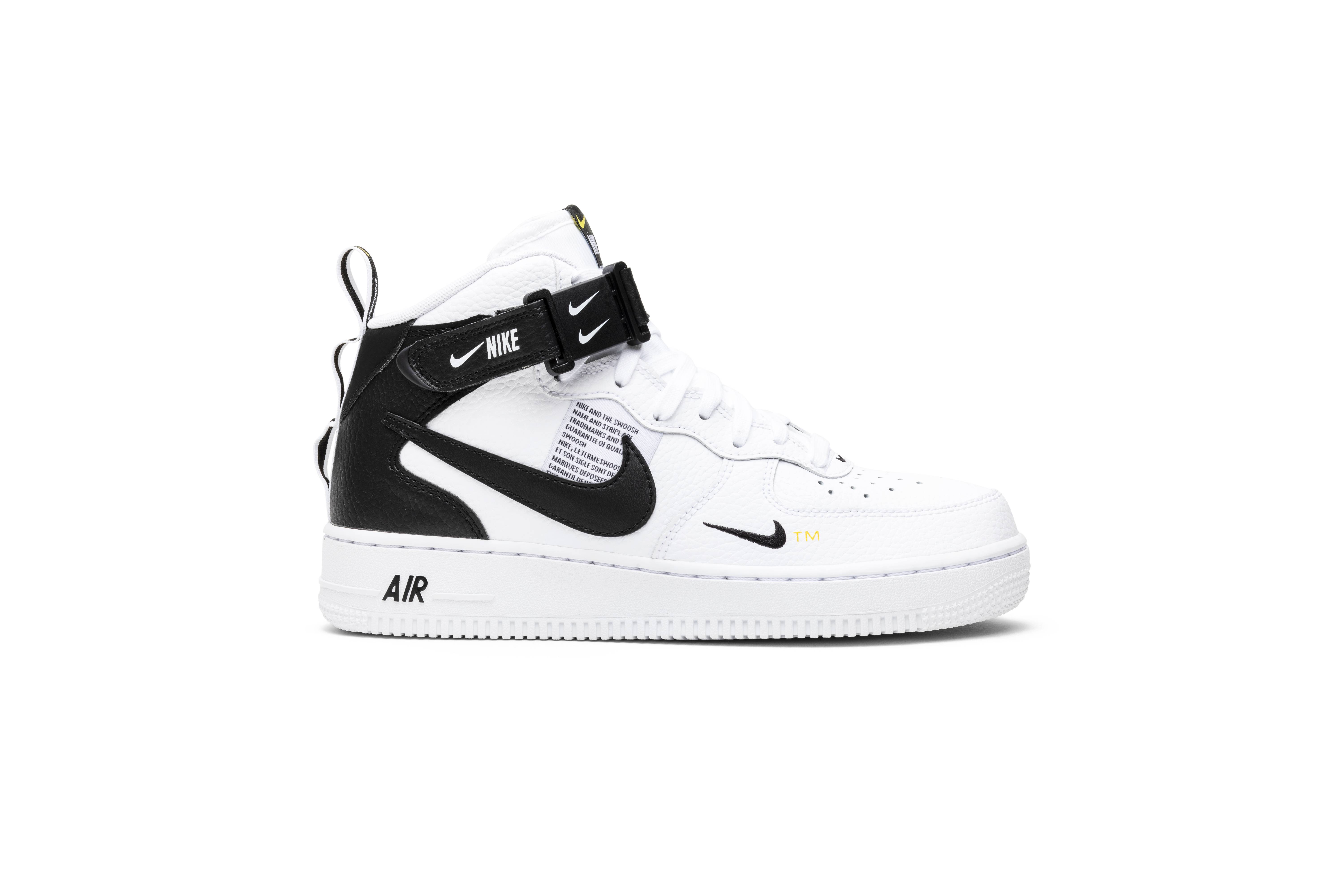 Nike Air Force 1 Mid Utility White Black 804609-103 Nicesnk
