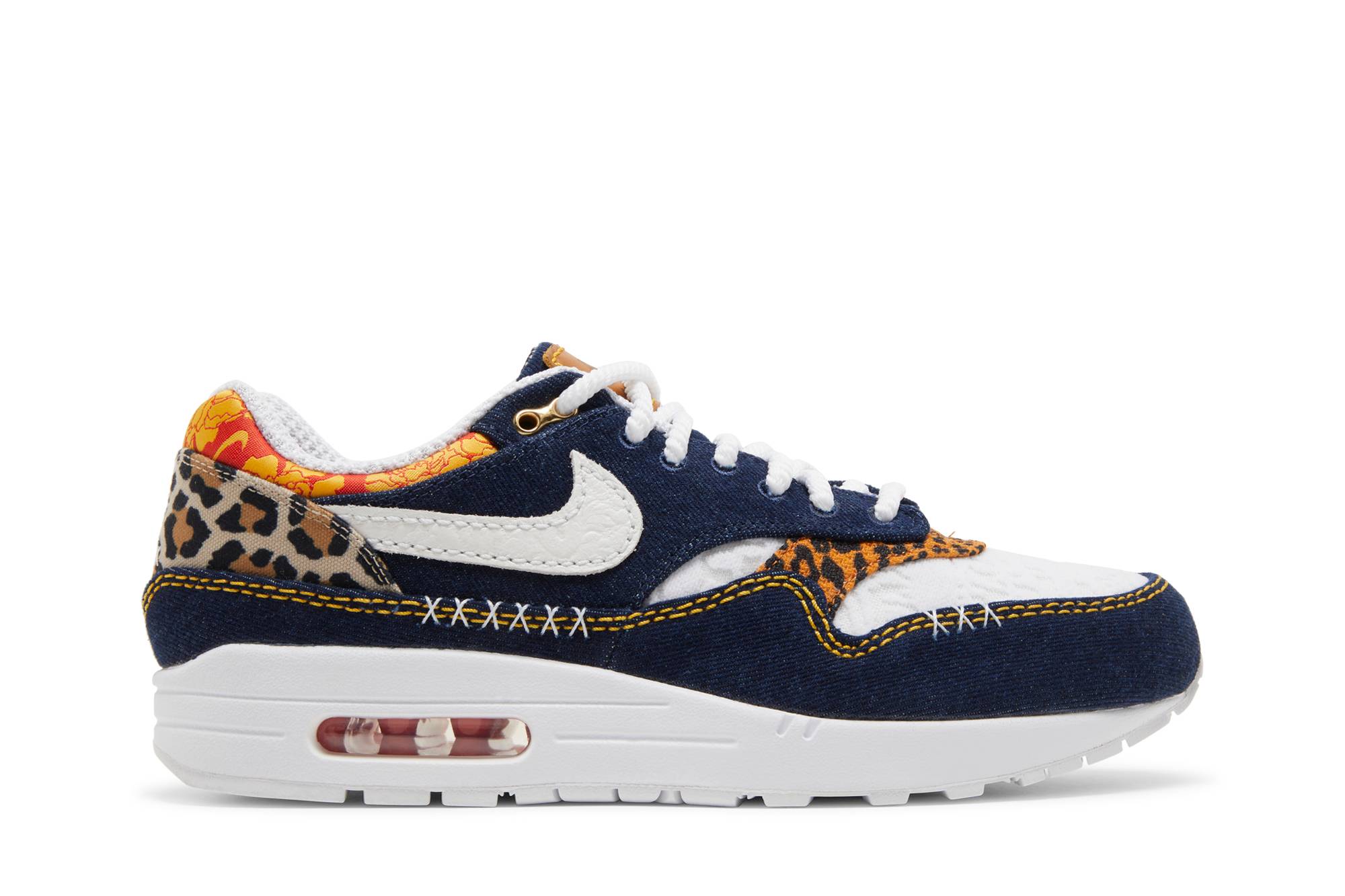 Nike Air Max 1 Premium Denim Leopard FJ4452-432 Nicesnk