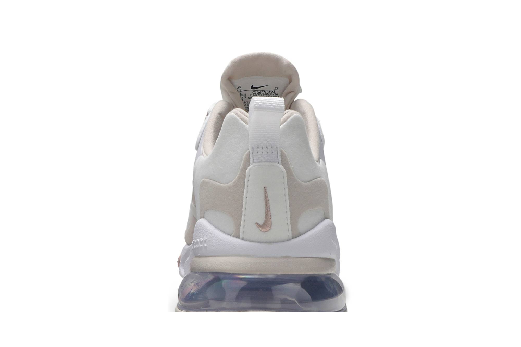(Women) Nike Air Max 270 React Summit White Orewood Brown CJ0619-102 Nicesnk