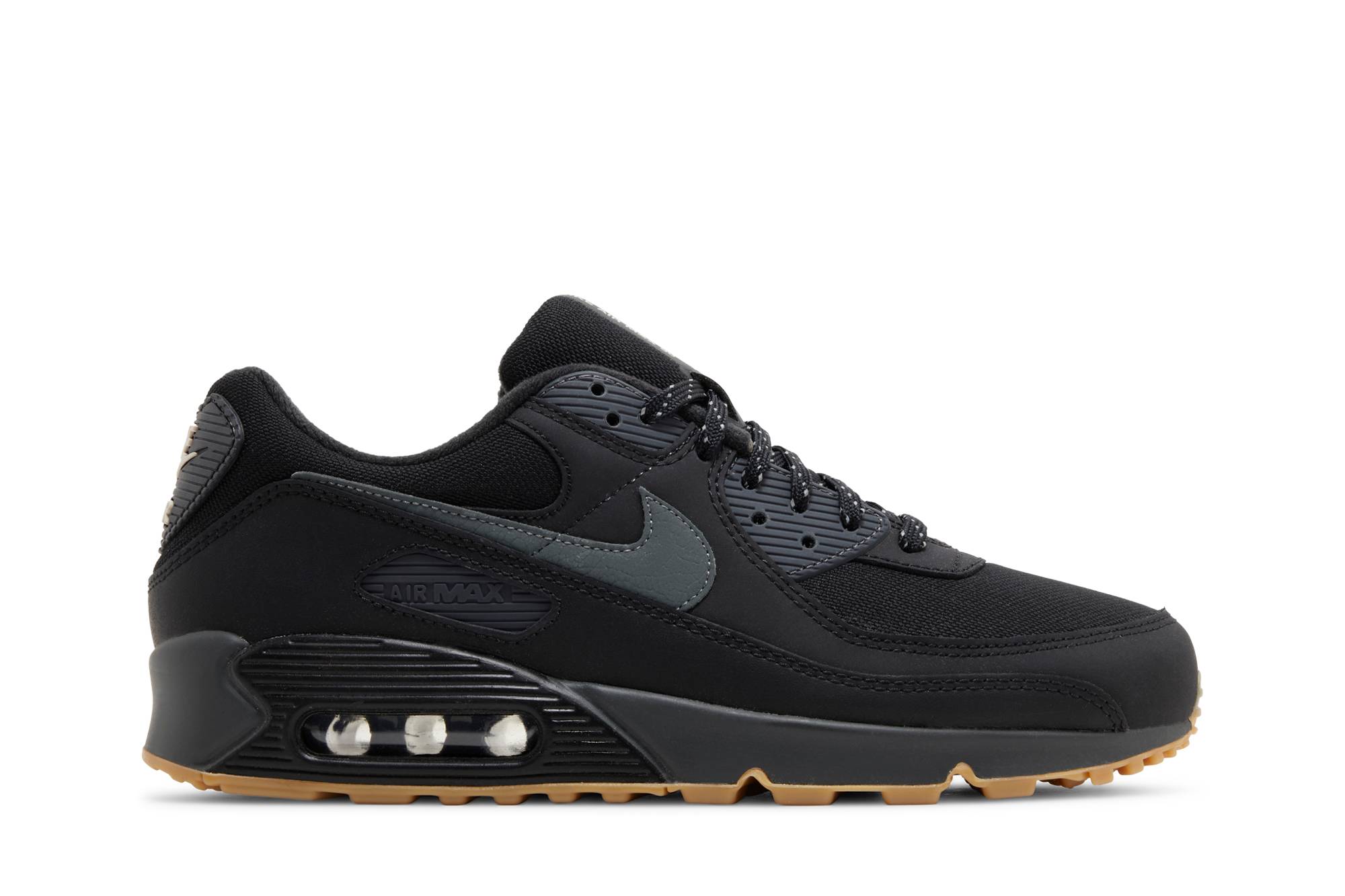 Nike Air Max 90 Black Smoke Grey Gum FV0387-001 Nicesnk