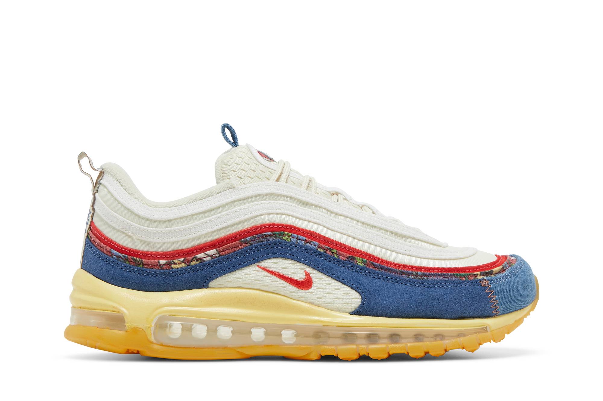Nike Air Max 97 Coconut Milk Fossil Denim Red DV1486-162 Nicesnk