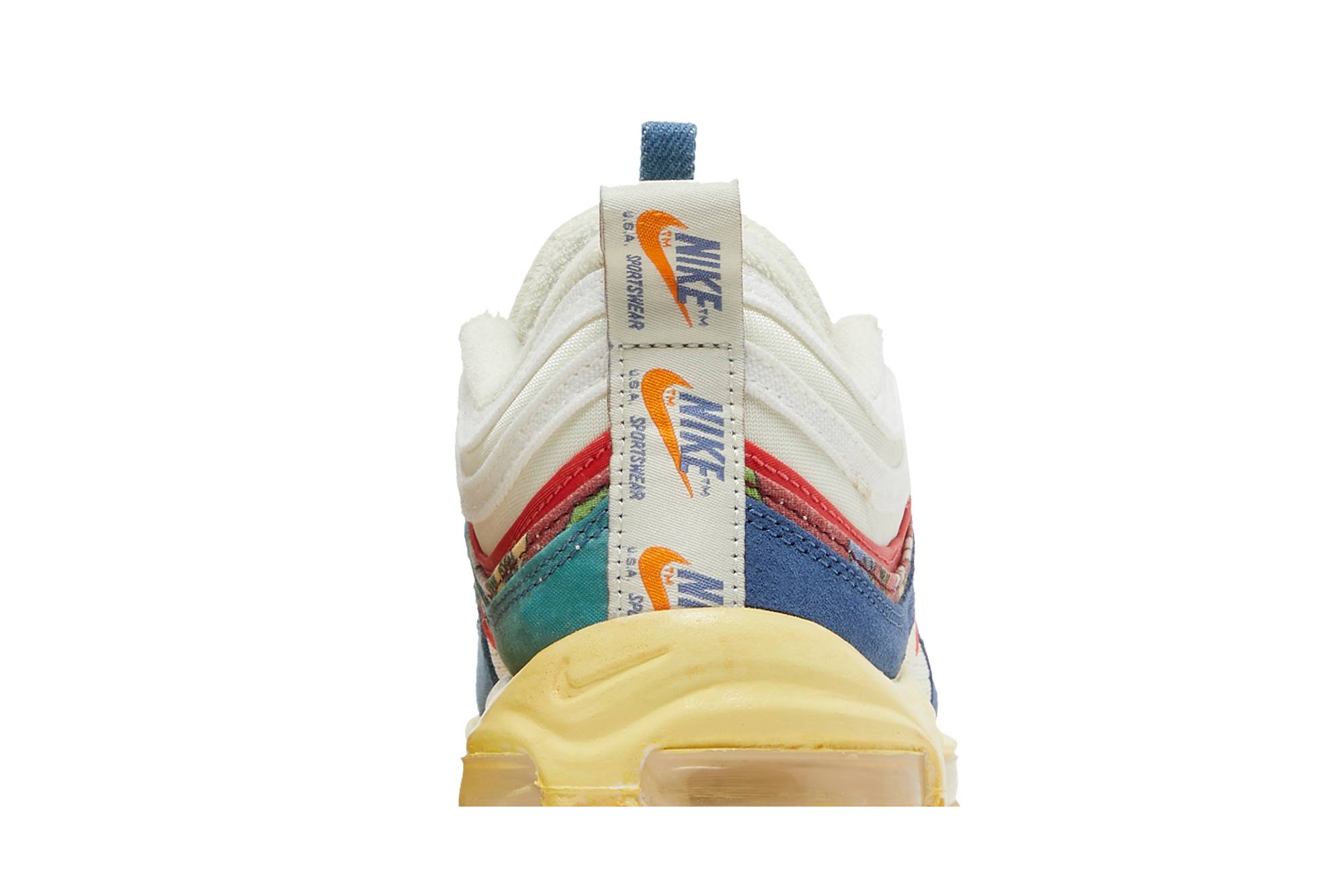 Nike Air Max 97 Coconut Milk Fossil Denim Red DV1486-162 Nicesnk