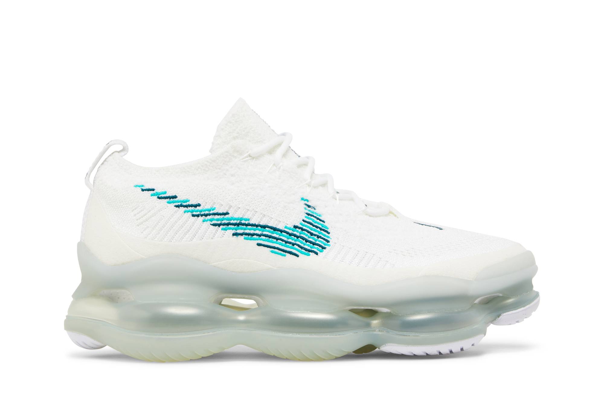 Nike Air Max Scorpion Flyknit White Clear Emerald DJ4701-100 Nicesnk