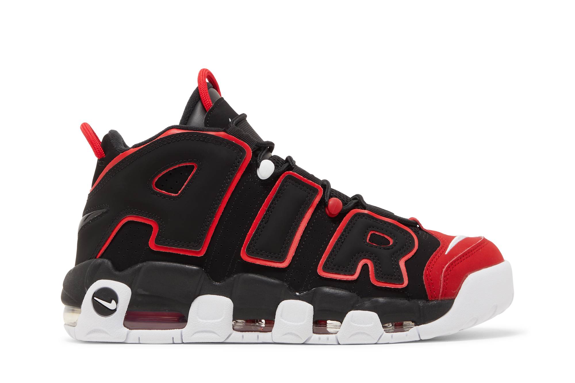 Nike Air More Uptempo 96 Red Toe FD0274-001 Nicesnk