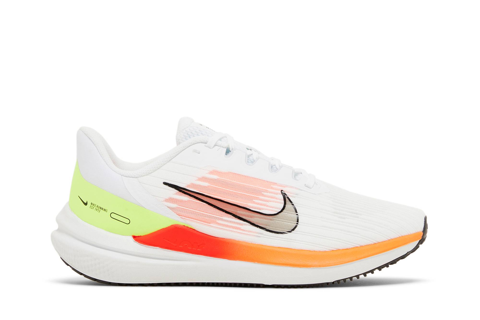 Nike Air Winflo 9 White Bright Crimson DD6203-100 Nicesnk
