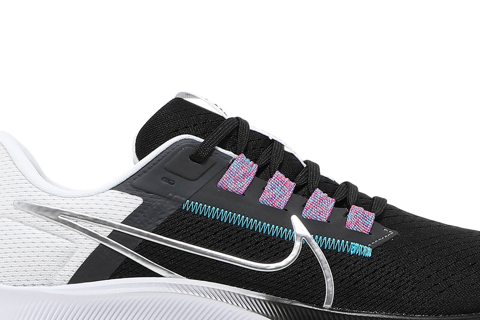 Nike Air Zoom Pegasus 38 Black Metallic Silver CW7356-003 Nicesnk