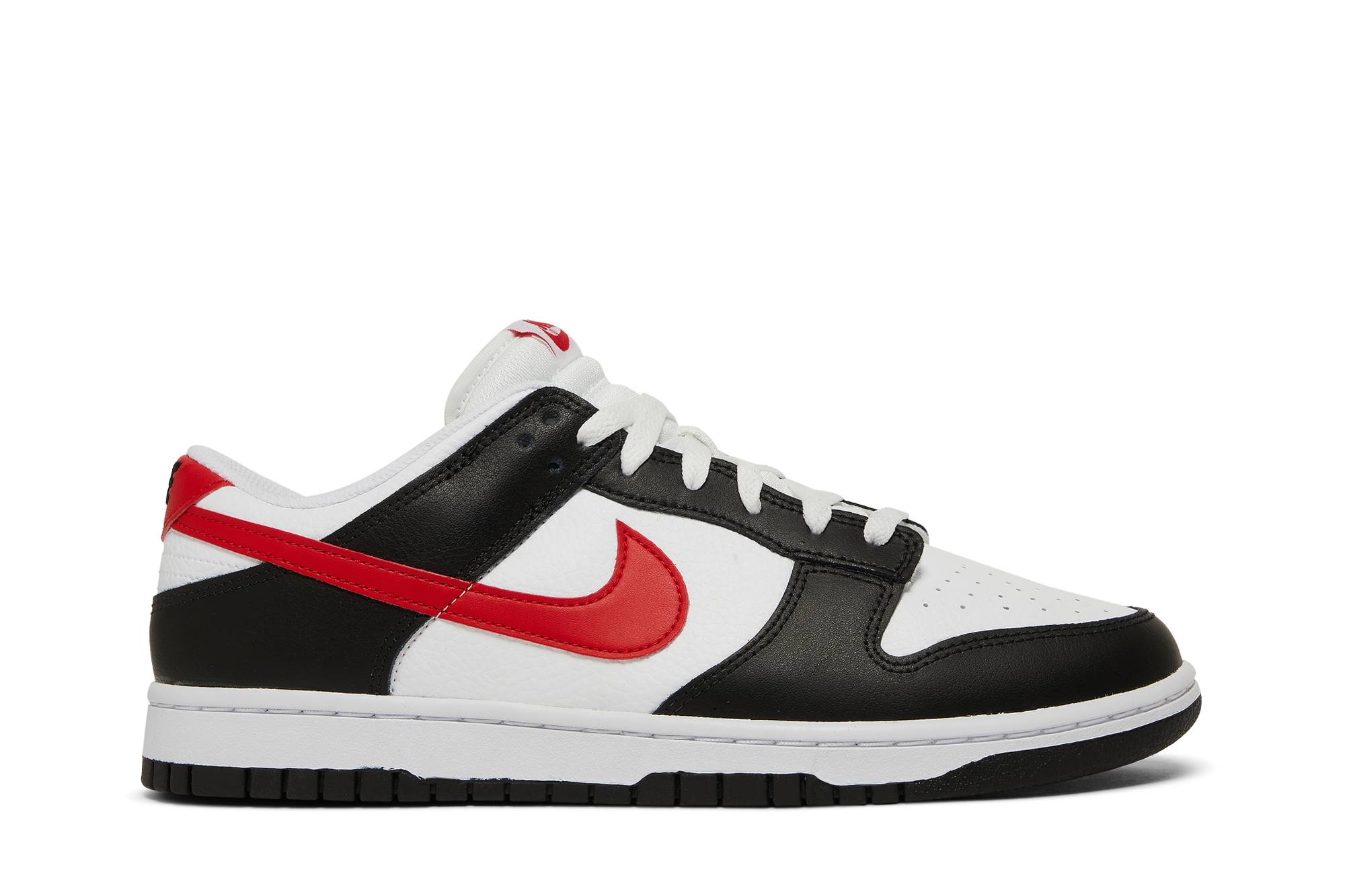Nike Dunk Low Red Swoosh Panda FB3354-001 Nicesnk