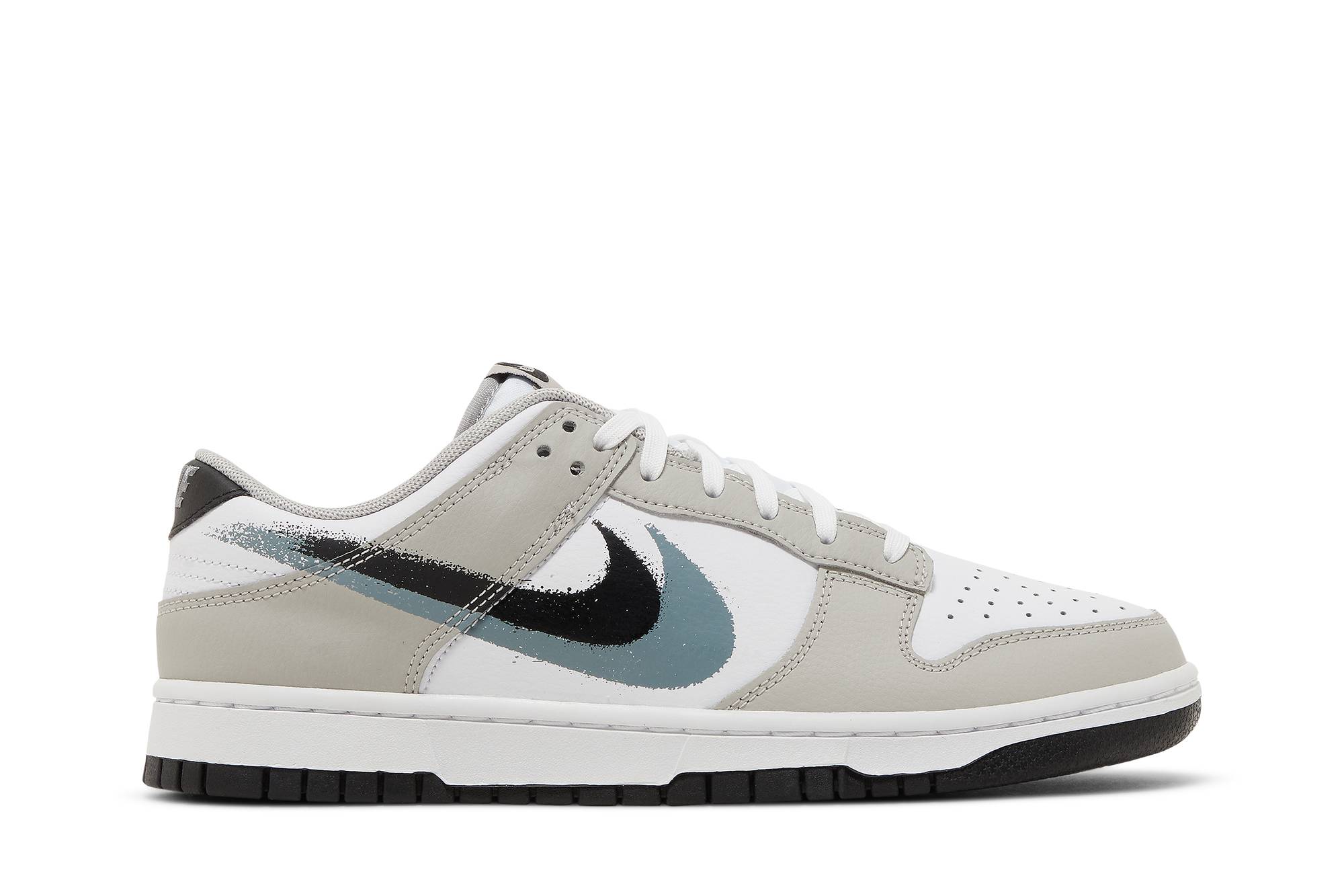 Nike Dunk Low Stencil Swoosh FD0661-100 Nicesnk
