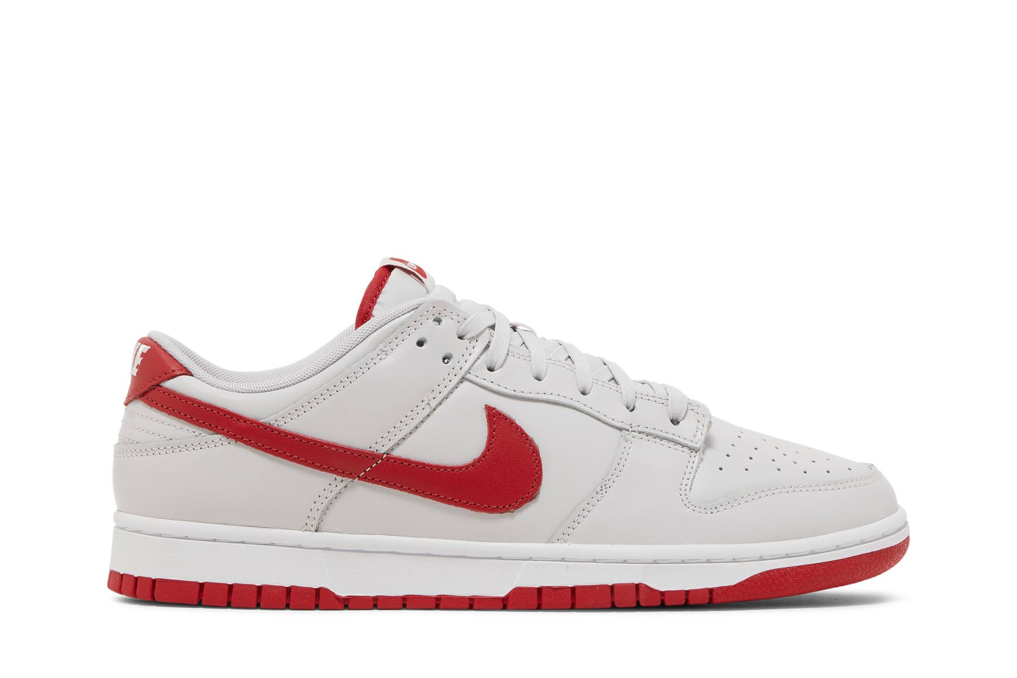 Nike Dunk Low Vast Grey Varsity Red FJ0832-011 Nicesnk