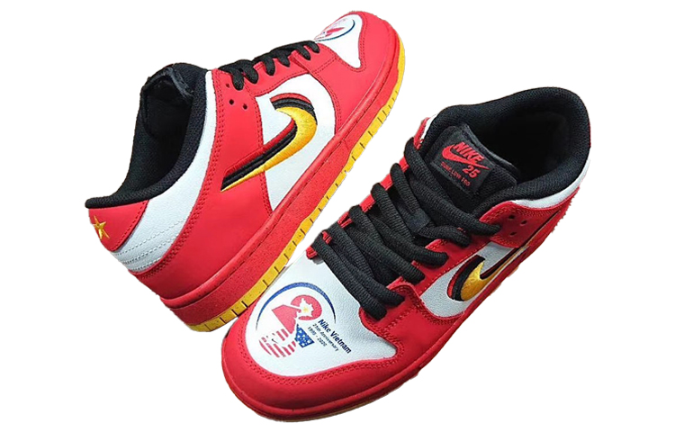 Nike Dunk Low 25 Red White 309242-307 Nicesnk