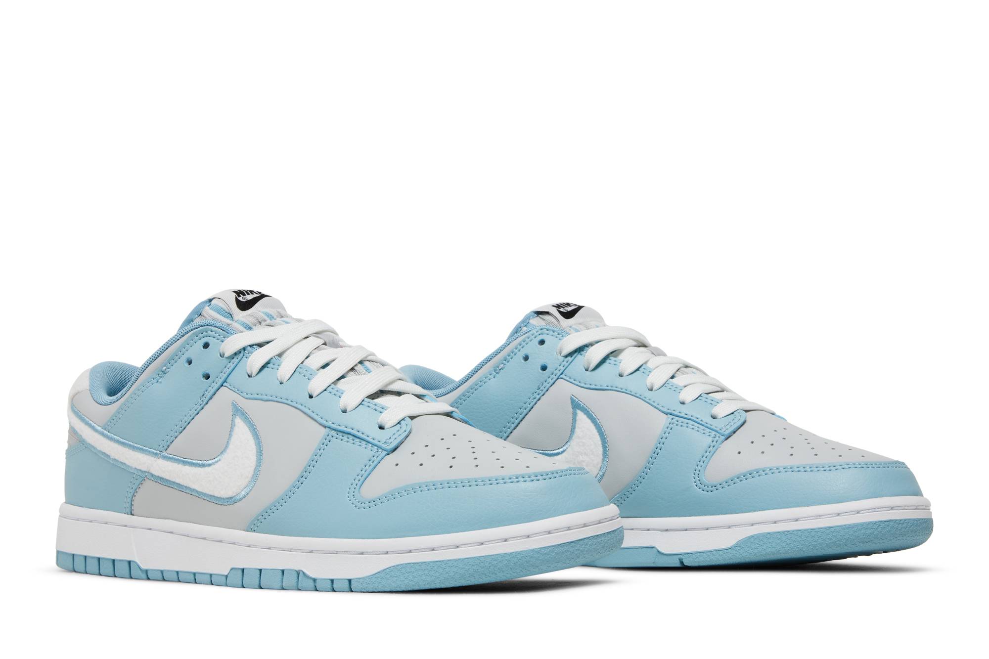 Nike Dunk Low Retro Fleece Swoosh Worn Blue FB1871-011 Nicesnk