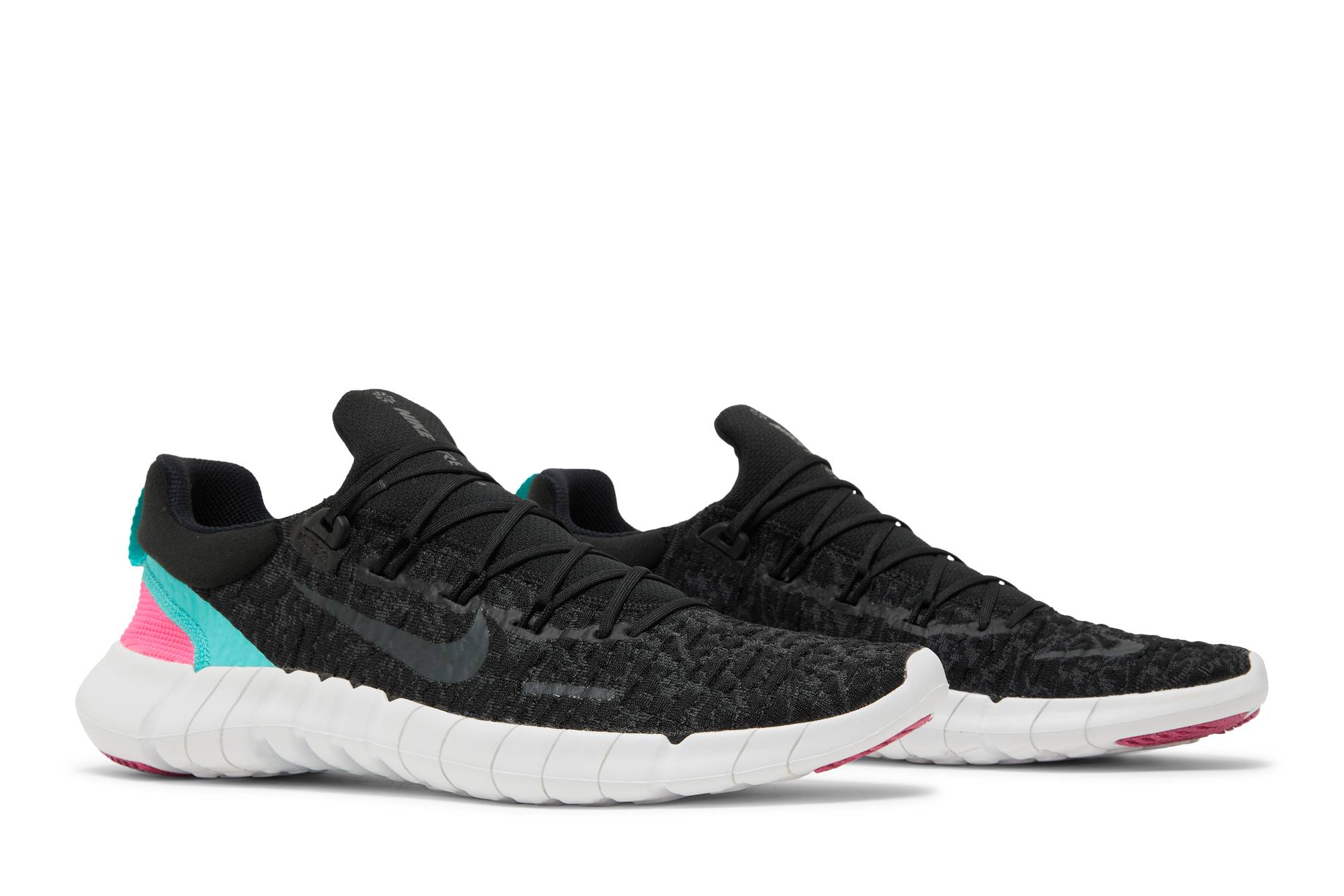 Nike Free Run 5.0 Black Dynamic Turquoise CZ1884-005 Nicesnk