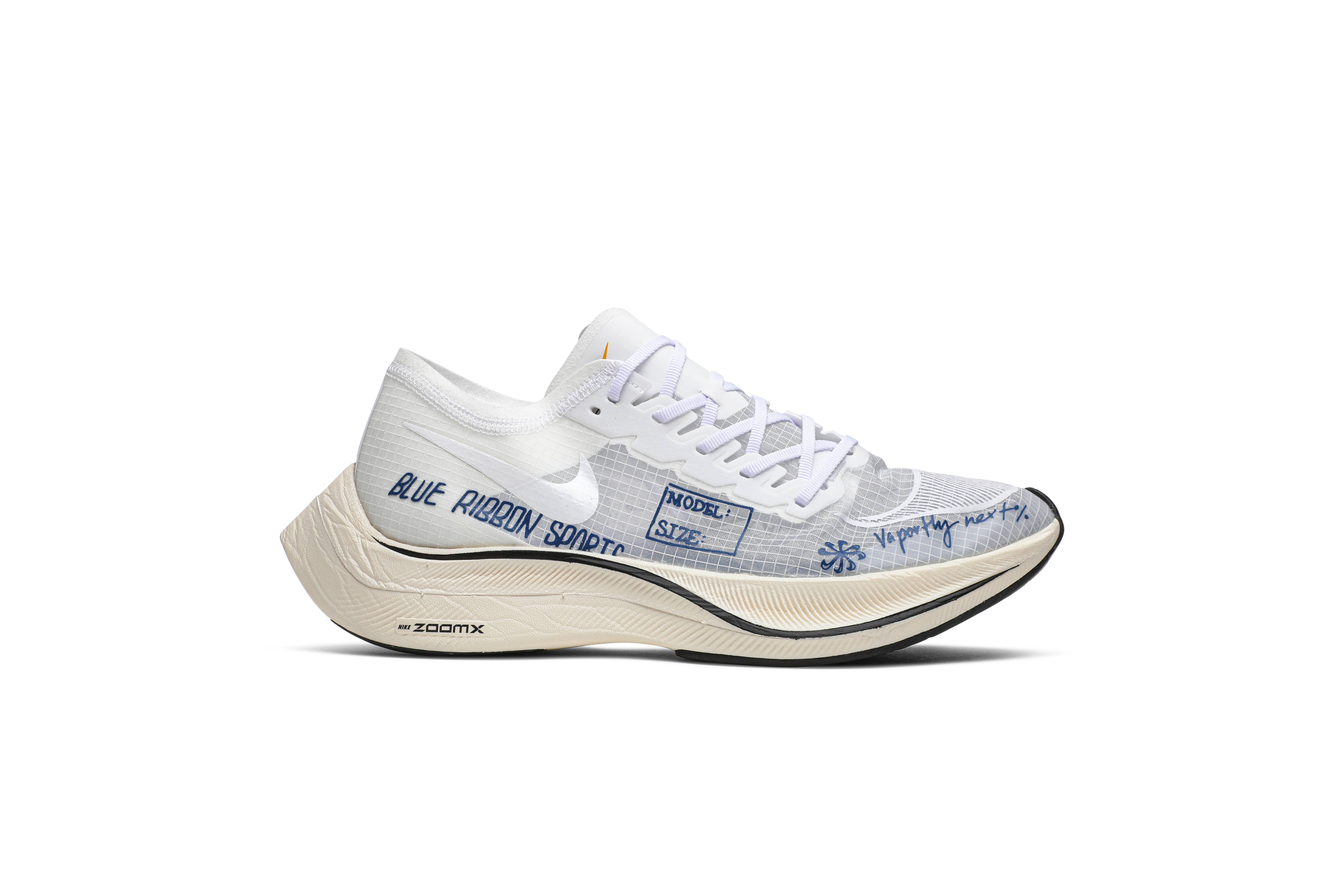 Nike ZoomX Vaporfly NEXT% Blue Ribbon Sports White CU4844-100 Nicesnk