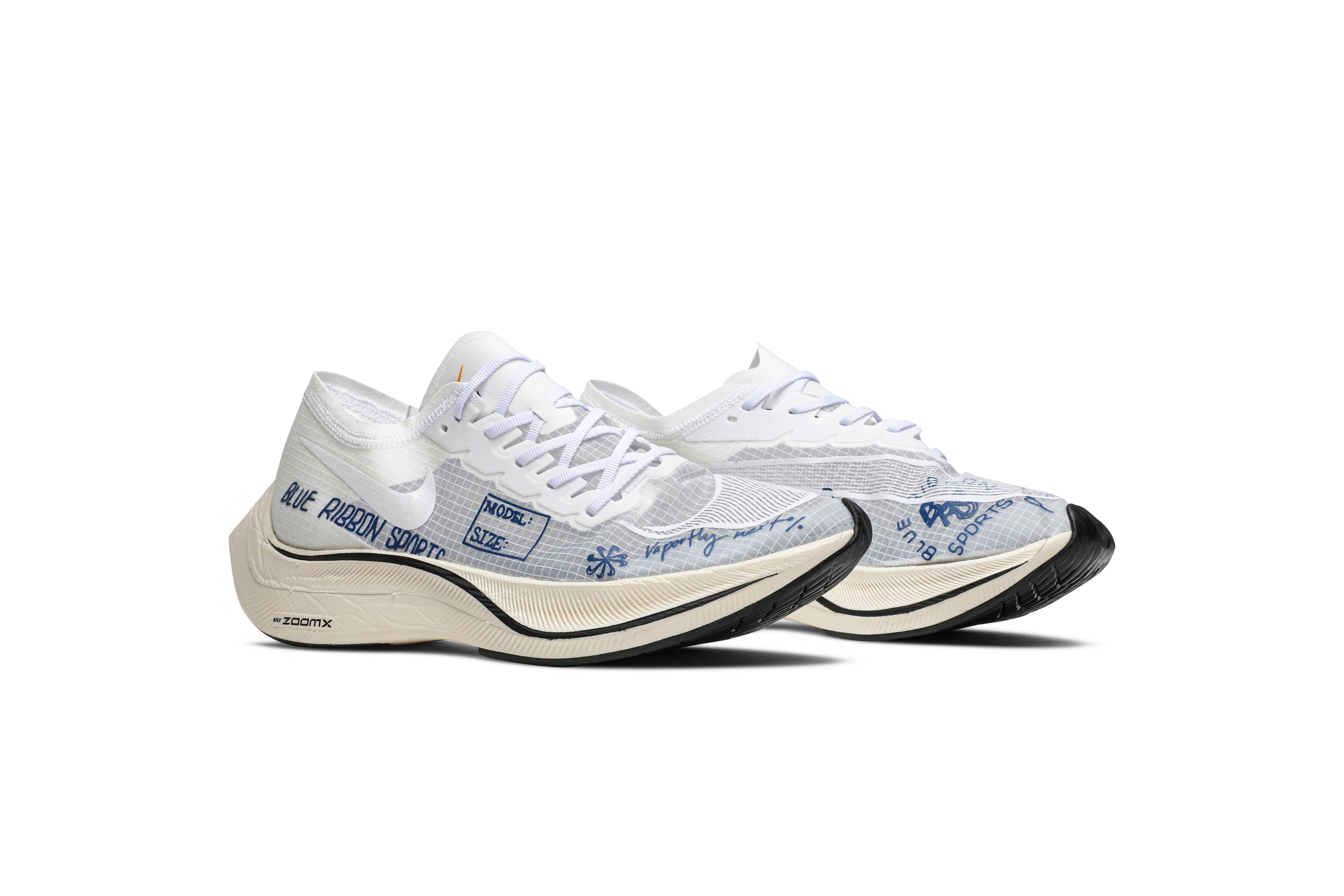 Nike ZoomX Vaporfly NEXT% Blue Ribbon Sports White CU4844-100 Nicesnk