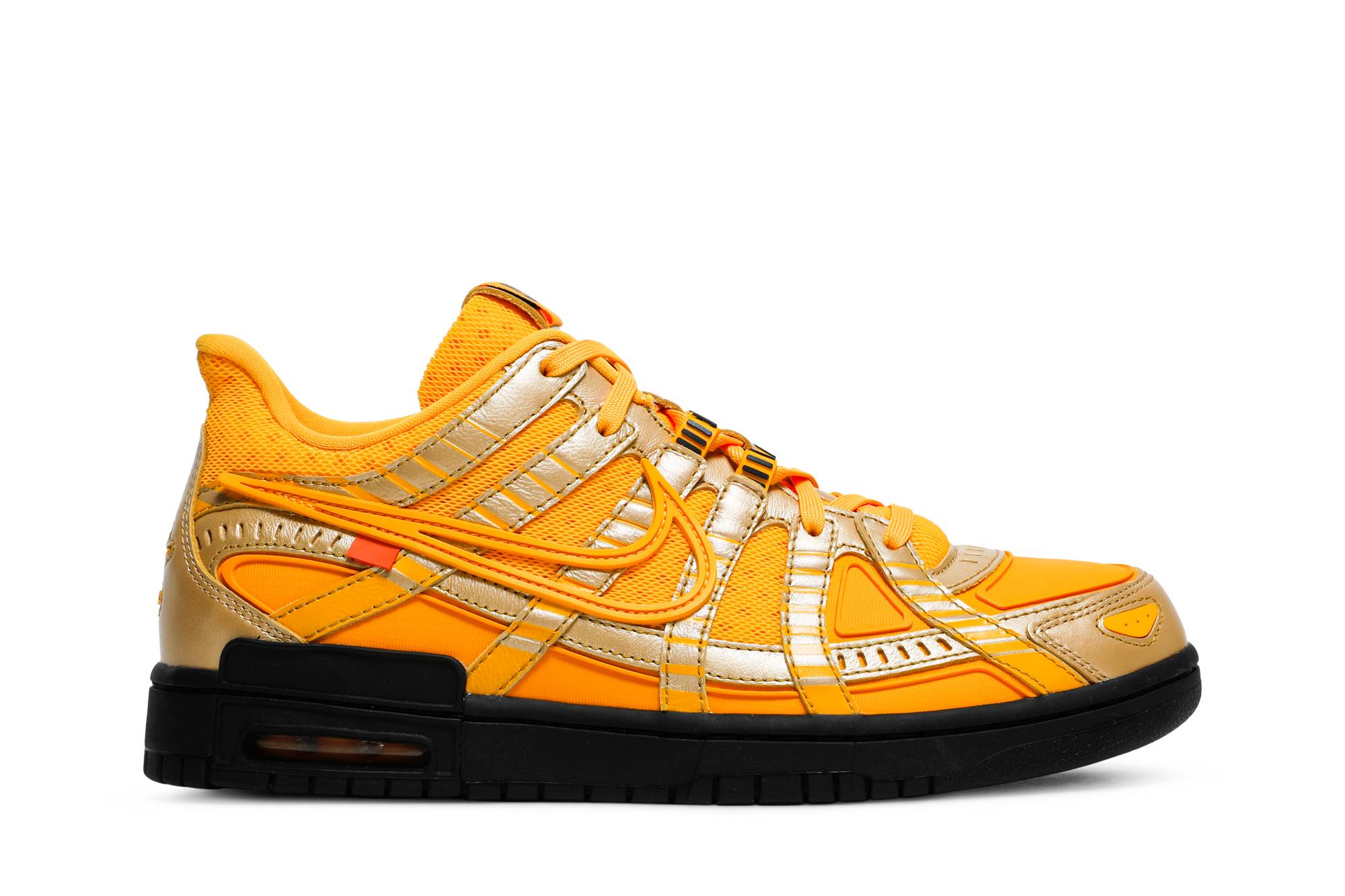 Off-White x Nike Air Rubber Dunk ‘University Gold’ [also worn by William Chan] CU6015-700