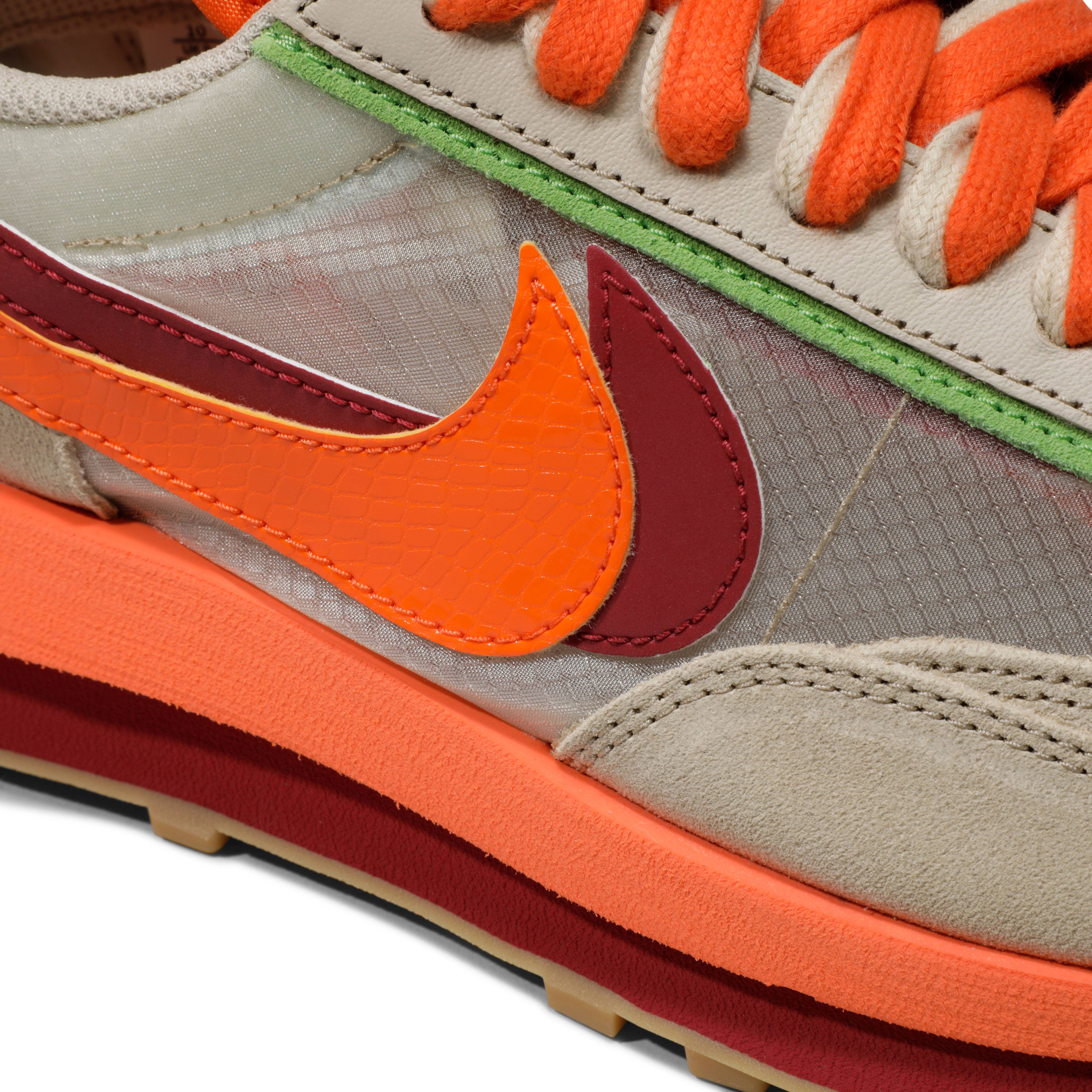 sacai x CLOT x Nike LDWaffle Net Orange Blaze DH1347-100 Nicesnk