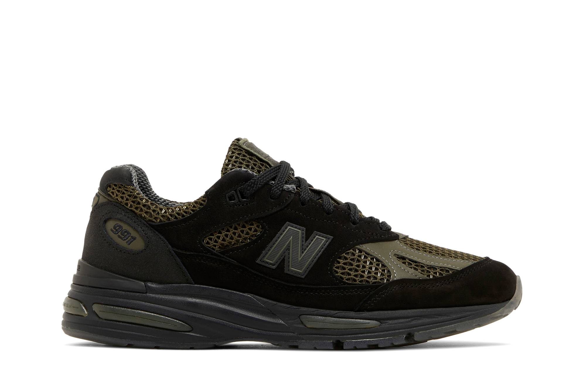 Stone Island x New Balance 991v2 Made in England Black U991SD2 Nicesnk