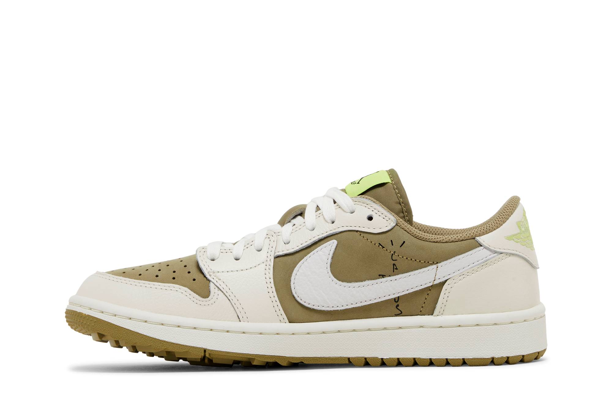 Travis Scott x Air Jordan 1 Low Golf Neutral Olive FZ3124-200 Nicesnk