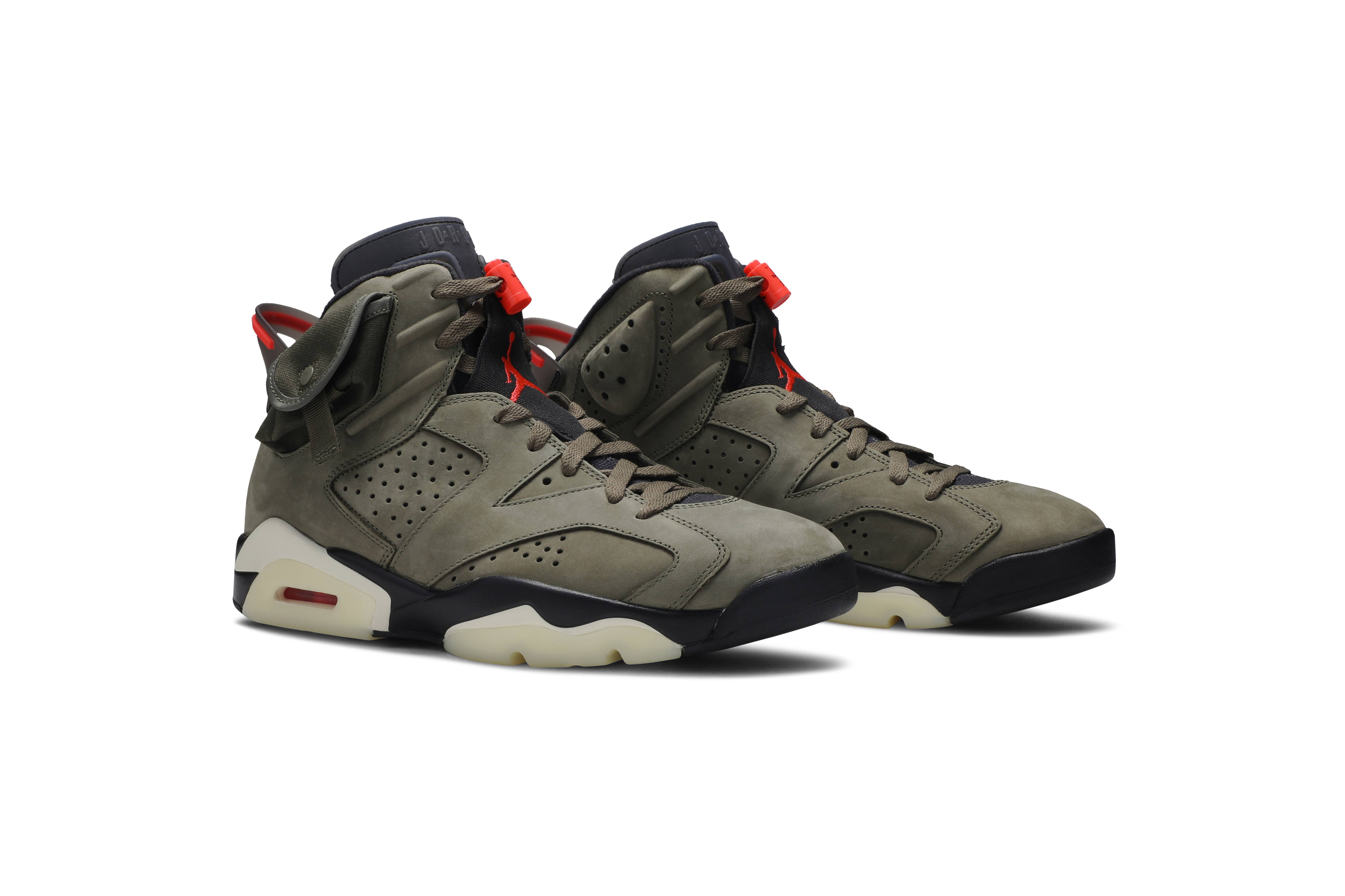 Travis Scott x Air Jordan 6 Retro Olive  CN1084-200 Nicesnk