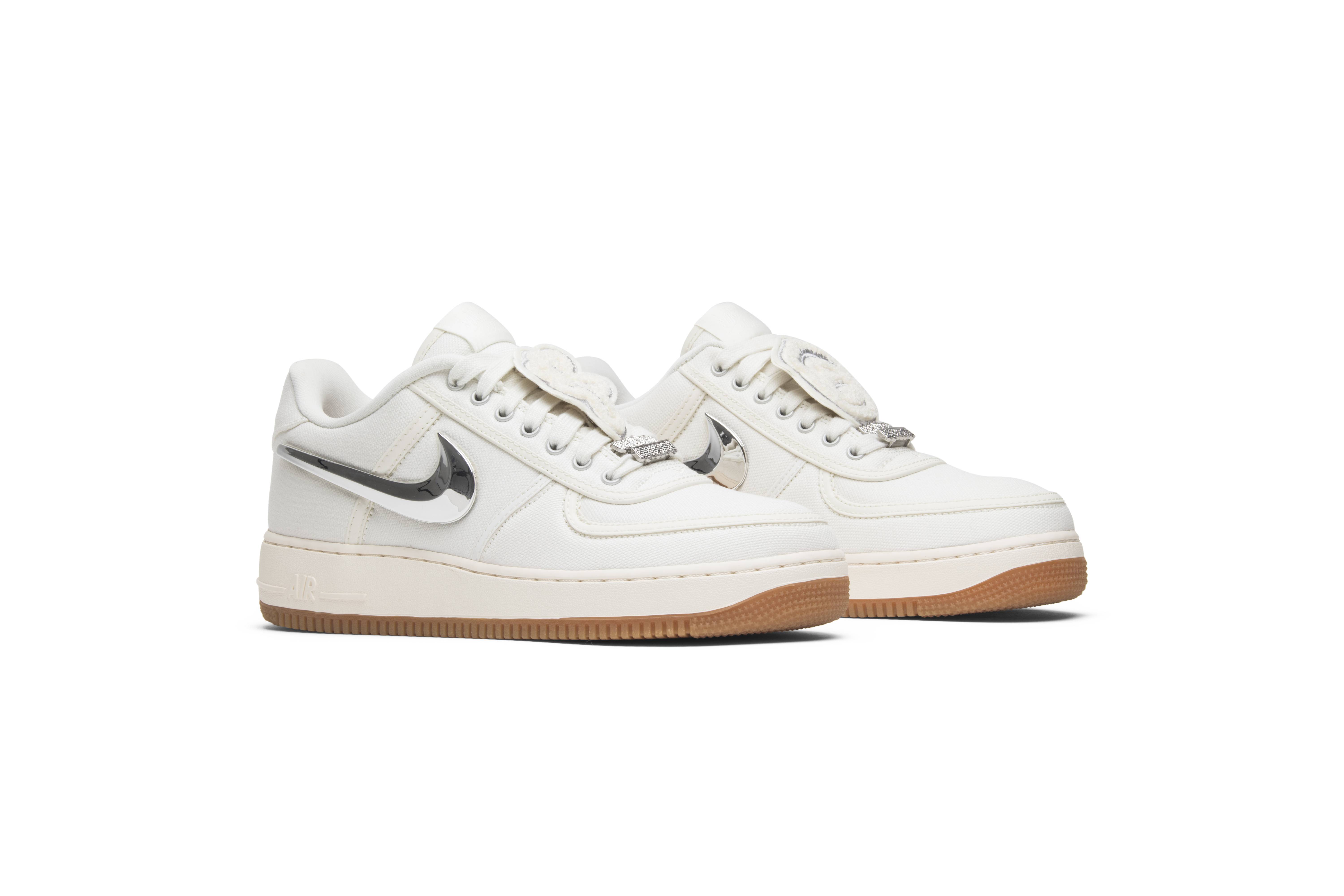 Travis Scott x Nike Air Force 1 Sail AQ4211-101 Nicesnk